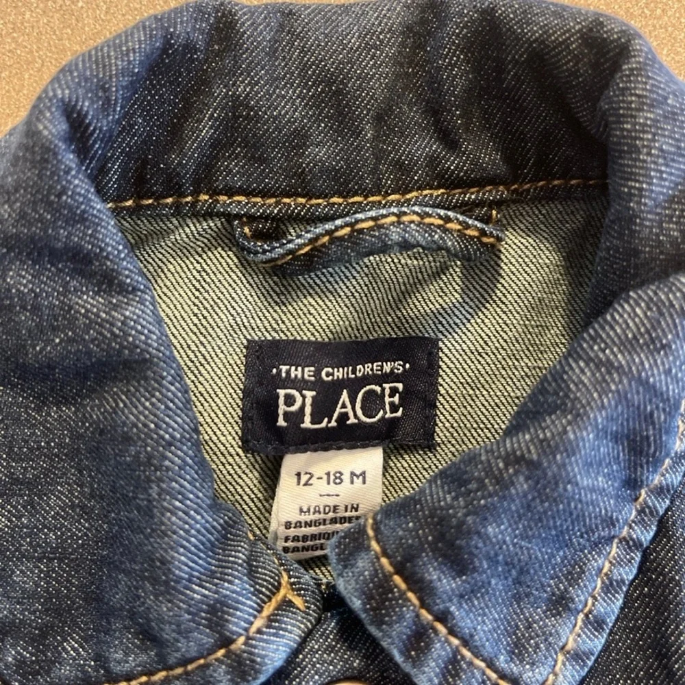 The Children's Place Dark Blue Denim Jacket 12-18 months